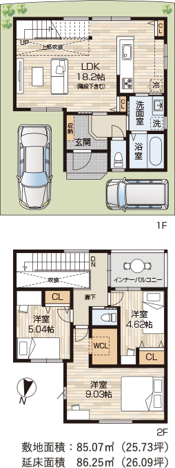16号地参考間取り